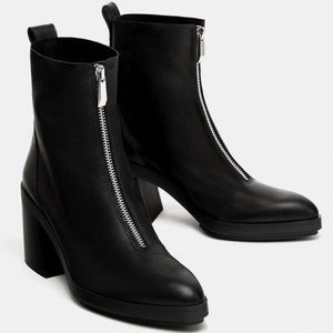 Zara Zip-up Ankle Bootie